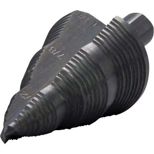 #9 Multi-Hole Step Bit, 3/16" - 1-1/8" , High Speed Steel Les Fournitures Industrielles Méga