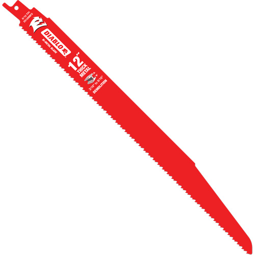 Reciprocating Blade for Thick Metal/Demolition, Bi-Metal, 8-10 TPI, 12" L Les Fournitures Industrielles Méga
