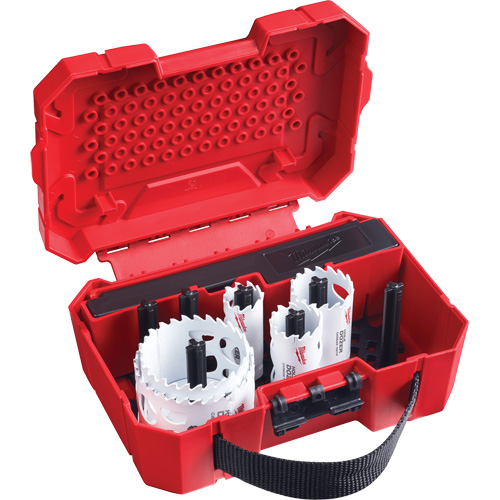 Trousse de scie-cloche &agrave; dents en carbure Hole Dozer, 9 morceaux Les Fournitures Industrielles Méga