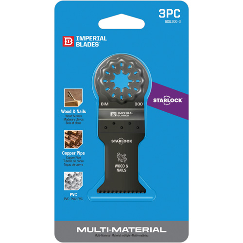 Starlock 1-3/8" Standard Wood & Nails Blades Les Fournitures Industrielles Méga