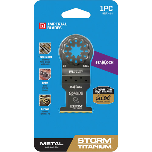 Lame en titane pour le m&eacute;tal Carbide Extreme Storm Starlock Les Fournitures Industrielles Méga