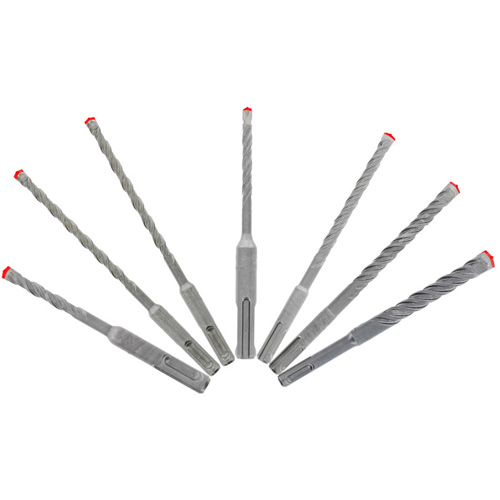Jeu de forets pour marteau &agrave; t&ecirc;te enti&egrave;rement au carbure &agrave; 4 couteaux SDS-Plus Rebar Demon, 7 morceaux, Carbure Les Fournitures Industrielles Méga