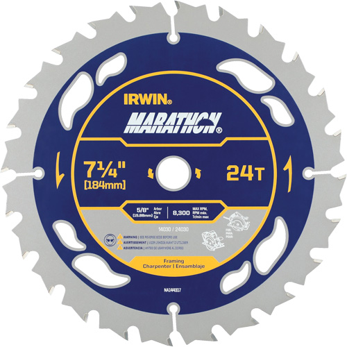 Marathon&reg; Circular Saw Blade, 7-1/4", 24 Teeth Les Fournitures Industrielles Méga