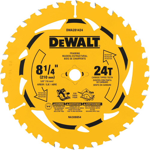 Lame de scie circulaire &agrave; refendre, 8-1/4", 40 dents, Pour Bois Les Fournitures Industrielles Méga