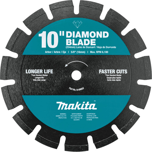 Lame diamant&eacute;e, segment&eacute;e, double usage Les Fournitures Industrielles Méga