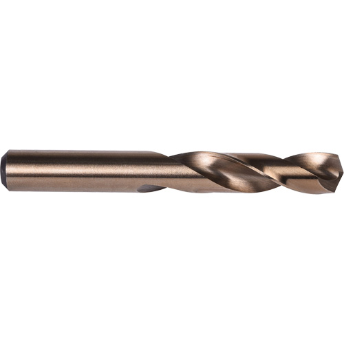 Stub Length Drill Bit, H, High Speed Cobalt, 1-1/2" Flute, 135° Point Les Fournitures Industrielles Méga