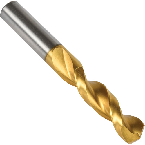 Stub Drill Bit with Parabolic Flutes, #26, High Speed Steel, 1" Flute, 135° Point Les Fournitures Industrielles Méga