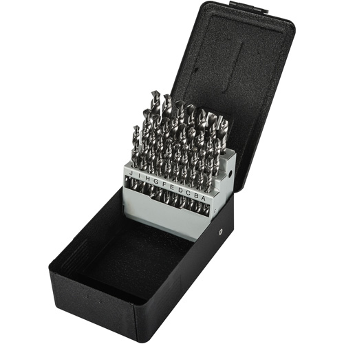 Jobber Length Drill Bit Set, 26 Pieces, High Speed Steel Les Fournitures Industrielles Méga