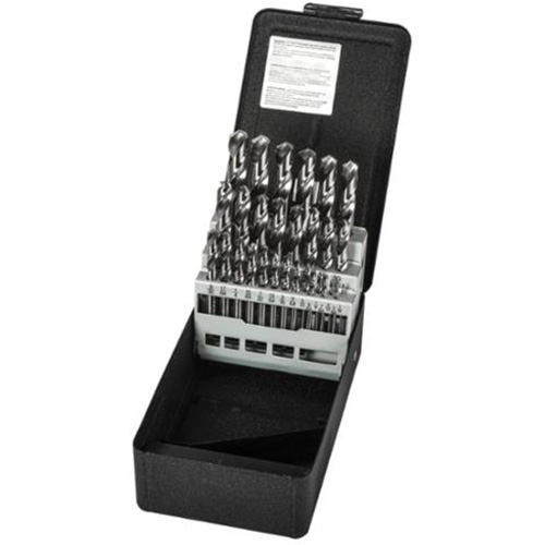 Screw Machine Drill Bit Set, 29 Pieces, High Speed Steel Les Fournitures Industrielles Méga