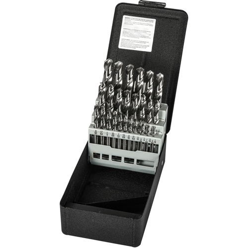 Stub Length Drill Bit Set, 29 Pieces, High Speed Steel Les Fournitures Industrielles Méga