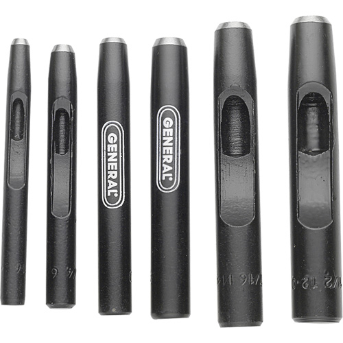 Hollow Steel Punch Set, 6 Pieces Les Fournitures Industrielles Méga