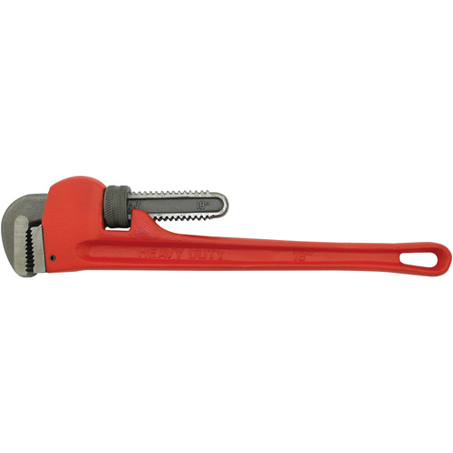 Cl&eacute; &agrave; tuyaux, Cap des m&acirc;choires 2-1/2", Longueur 18", Fini Rev&ecirc;tement en poudre, Prise Aucune Les Fournitures Industrielles Méga