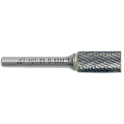 JET-KUT Cylindrical Shape Burr with End Cut, 1/4" Dia., 1/4" Shank, 5/8" Depth of Cut Les Fournitures Industrielles Méga