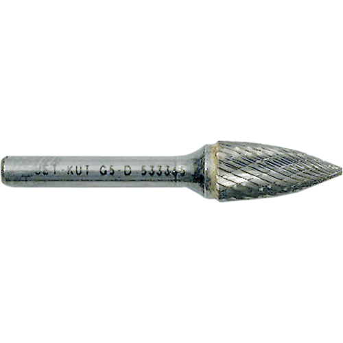 G3-D JET-KUT&reg; Tree Shape Burr with Pointed End, 3/8" Dia., 1/4" Shank, 3/4" Depth of Cut Les Fournitures Industrielles Méga