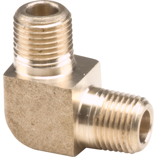 Male Pipe Elbows 90°, 1/4" x 1/8" Dia., Brass Les Fournitures Industrielles Méga