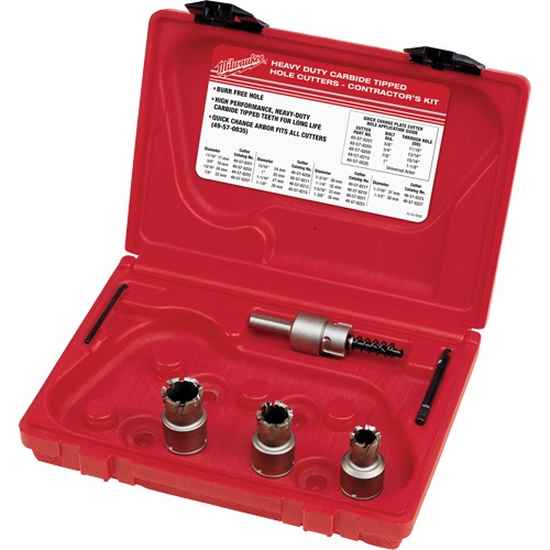 Sheet Metal Carbide Cutter Electrician's Kit, 5 Pieces Les Fournitures Industrielles Méga
