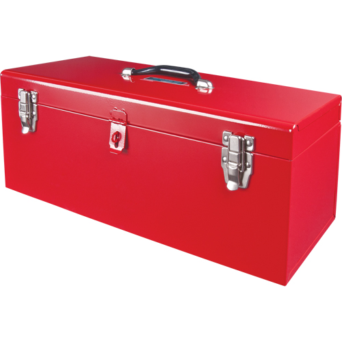 Coffre &agrave; outils portatif ATB100 avec plateau en m&eacute;tal pour outils, 8-3/4" P x 21" la x 9" h, Rouge Les Fournitures Industrielles Méga