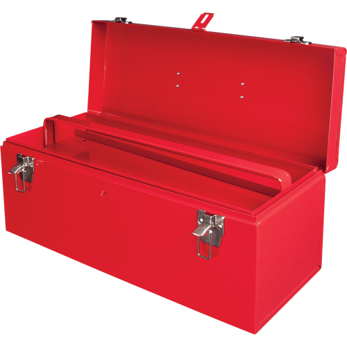 Coffre &agrave; outils portatif ATB100 avec plateau en m&eacute;tal pour outils, 8-3/4" P x 21" la x 9" h, Rouge Les Fournitures Industrielles Méga