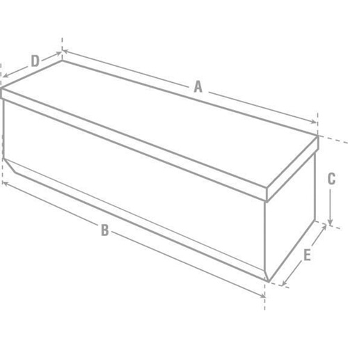 Heavy-Duty Truck Chest, 20-1/4" x 58-1/2" x 19", Steel, Beige/Black/Blue/Brown/Green/Grey/Orange/Red/Silver/Tan/Yellow Les Fournitures Industrielles Méga