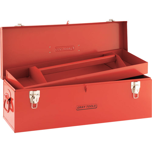 Tool Box, 10-3/4" D x 25-1/2" W x 10" H, Red Les Fournitures Industrielles Méga