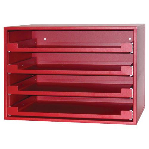 Compartment Rack, 15" D x 21" W x 15" H, Red Les Fournitures Industrielles Méga