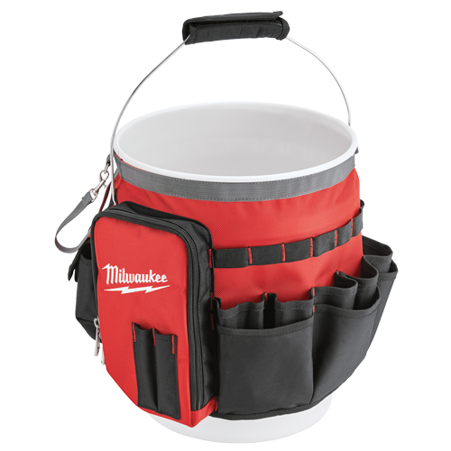 Bucket Organizer Bag, 10" L x 10" W x 13-1/2" H, Nylon, Red Les Fournitures Industrielles Méga