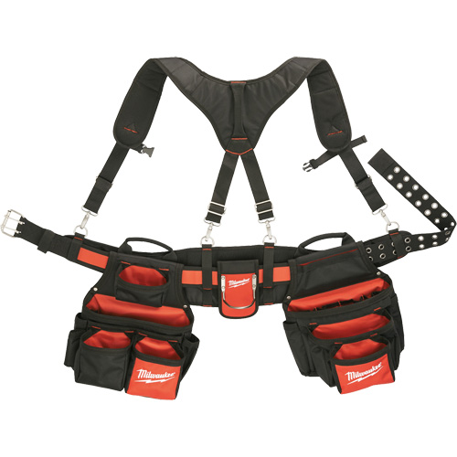 Ceinture de travail a/m&eacute;canisme de suspension pour entrepreneur, Nylon, Noir Les Fournitures Industrielles Méga