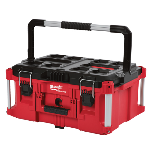 Packout Large Tool box, 22" x 16" x 11", Black/Red Les Fournitures Industrielles Méga