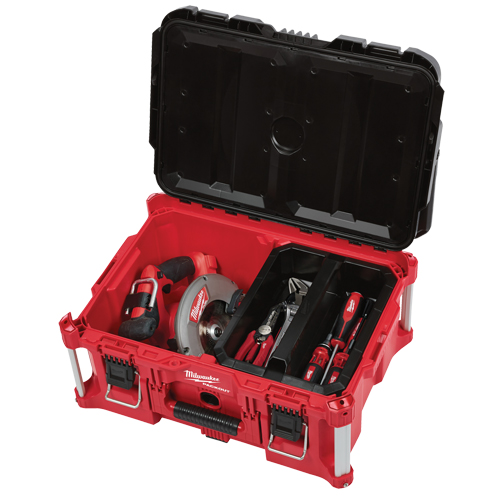 Packout Large Tool box, 22" x 16" x 11", Black/Red Les Fournitures Industrielles Méga