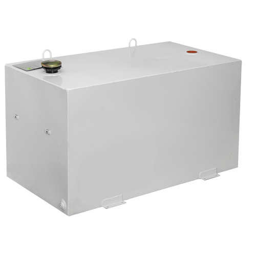 Steel Fuel Transfer Tank, Steel, 100 Gal. Capacity, White Les Fournitures Industrielles Méga