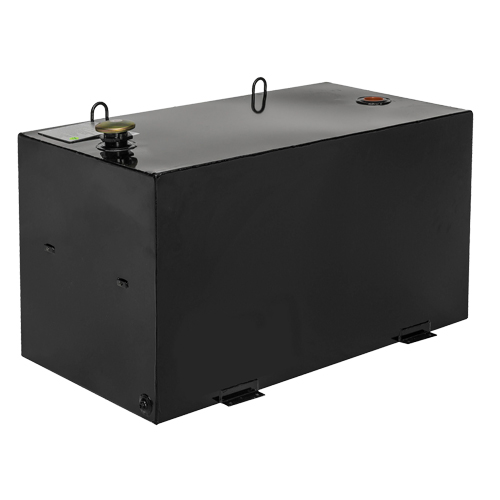 R&eacute;servoir de transfert pour carburant en acier, Acier, Capacit&eacute; 100 gal., Noir Les Fournitures Industrielles Méga