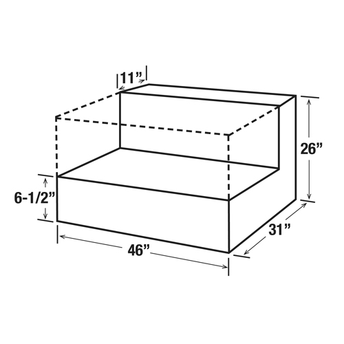 Steel Fuel Transfer Tank, Steel, 85 gal. Capacity, Black Les Fournitures Industrielles Méga