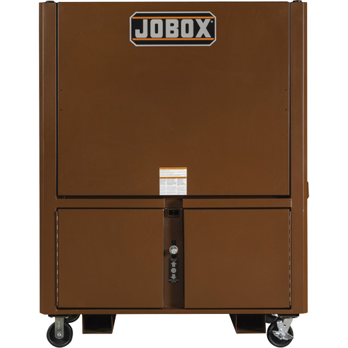Field Office Jobsite Box, 33" W x 63" D x 80" H, Steel, Red Les Fournitures Industrielles Méga