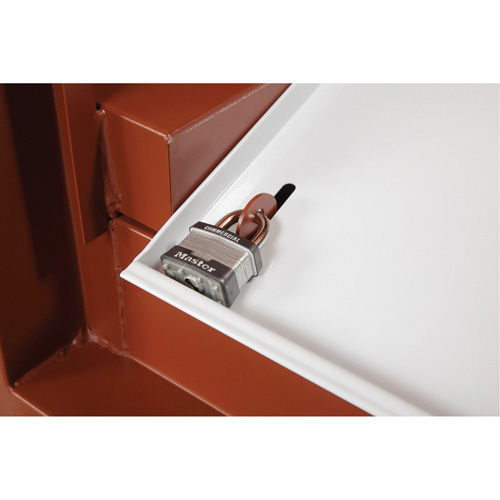 Field Office Jobsite Box, 33" W x 63" D x 80" H, Steel, Red Les Fournitures Industrielles Méga