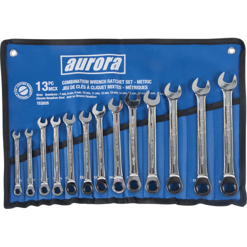 Fixed Head Wrench Set, Combination, 13 Pieces, Metric Les Fournitures Industrielles Méga