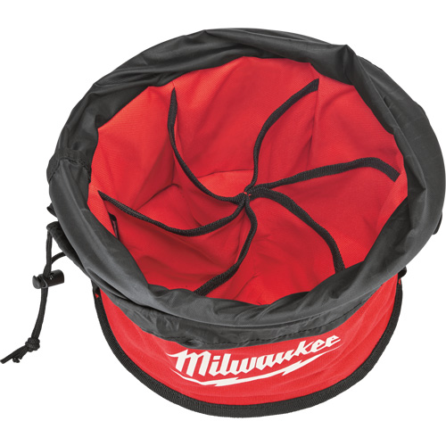 Parachute Organizer Bag, 11-4/5" L x 11-4/5" W x 11" H, Nylon, Black/Red Les Fournitures Industrielles Méga