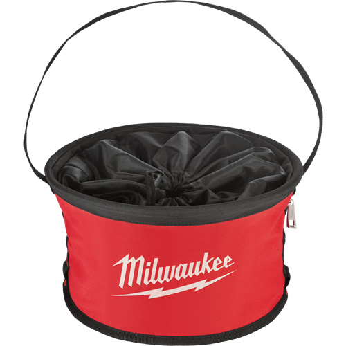 Parachute Organizer Bag, 11-4/5" L x 11-4/5" W x 11" H, Nylon, Black/Red Les Fournitures Industrielles Méga