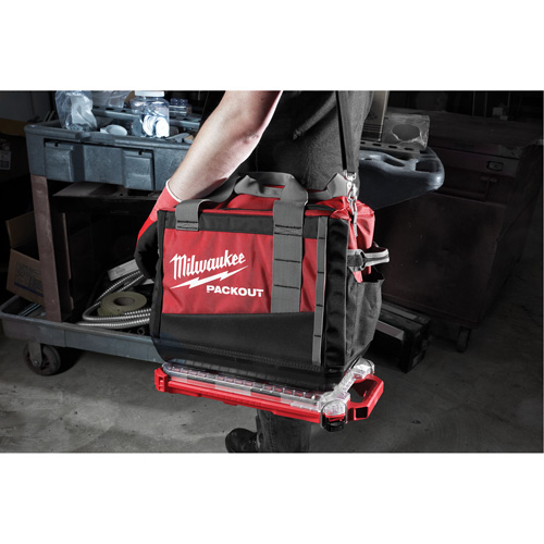 Packout Compact Low-Profile Organizer, 16-2/5" x 9-3/4" x 2-1/2", Black/Red Les Fournitures Industrielles Méga