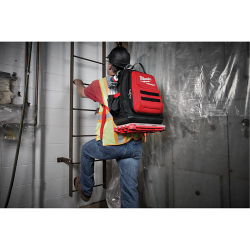 Sac &agrave; dos Packout, 15-3/4" lo x 11-4/5" la, Noir/Rouge, Balistique Les Fournitures Industrielles Méga
