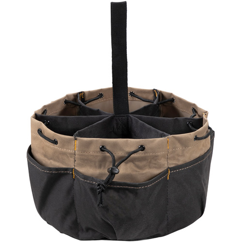 BUCKETBAG Tool Bag, Polyester, 18 Pockets, Black Les Fournitures Industrielles Méga
