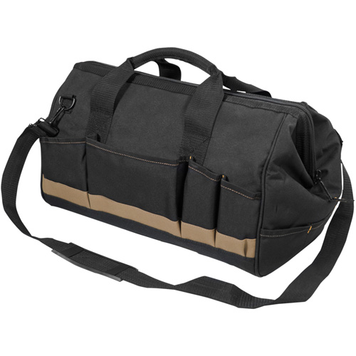 MEGAMOUTH Tool Bag, Polyester, 25 Pockets, Black Les Fournitures Industrielles Méga
