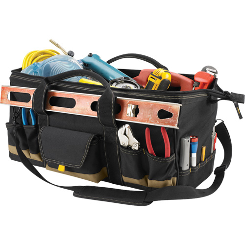 MEGAMOUTH Tool Bag, Polyester, 32 Pockets, Black Les Fournitures Industrielles Méga