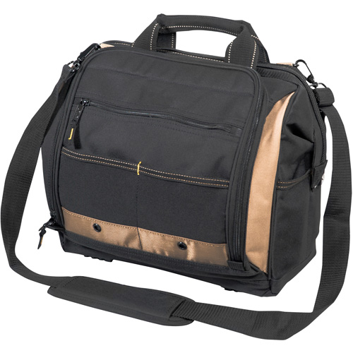 Multi-Compartment Tool Carrier, Polyester, 33 Pockets, Black Les Fournitures Industrielles Méga