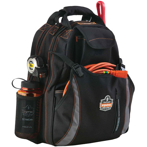 Sac &agrave; dos pour outils 5843 Arsenal, 13-1/2" lo x 8-1/2" la, Noir, Polyester Les Fournitures Industrielles Méga