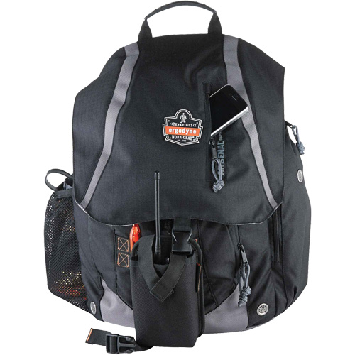 Arsenal&reg; 5143 Tool Backpack, 15" L x 8" W, Black, Polyester Les Fournitures Industrielles Méga