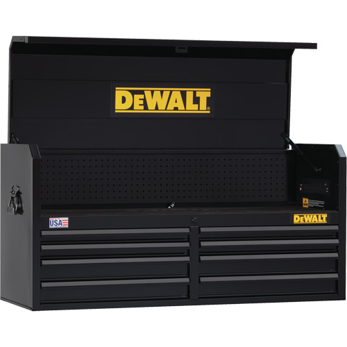 Tool Chest, 51-1/2" W, 8 Drawers, Black Les Fournitures Industrielles Méga
