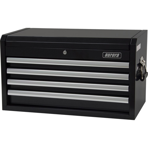 Industrial Tool Chest, 26" W, 4 Drawers, Black Les Fournitures Industrielles Méga