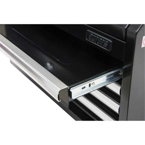 Industrial Tool Chest, 26" W, 4 Drawers, Black Les Fournitures Industrielles Méga