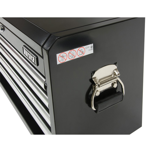 Industrial Tool Chest, 26" W, 4 Drawers, Black Les Fournitures Industrielles Méga