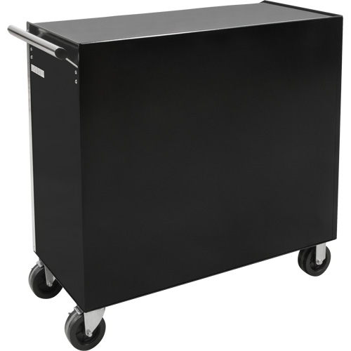 Industrial Tool Cart, 11 Drawers, 41" W x 18-3/4" D x 39-1/3" H, Black Les Fournitures Industrielles Méga